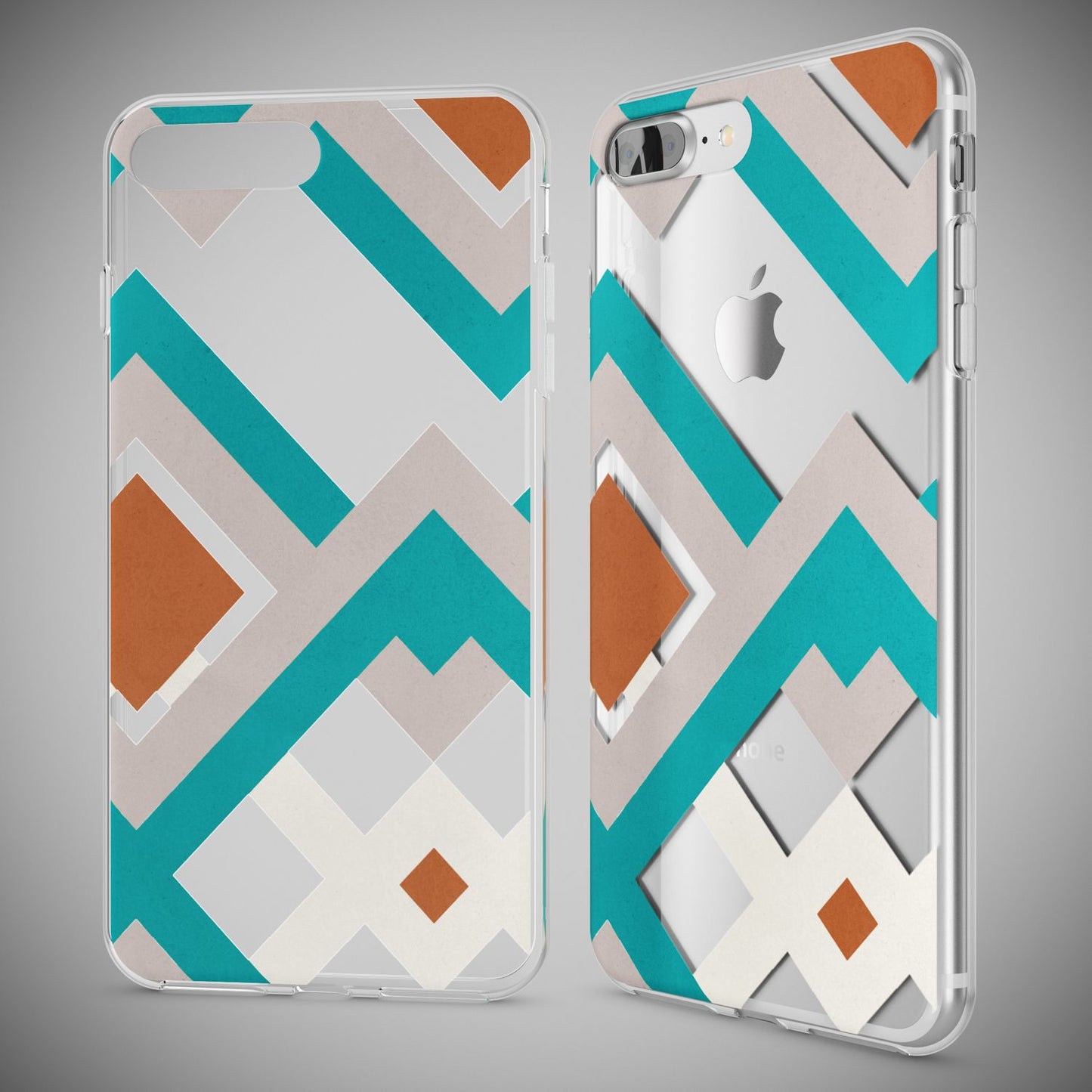 NALIA Handyhülle kompatibel mit iPhone 8 Plus / 7 Plus, Slim Silikon Motiv Handy-Case Crystal Schutz-Hülle Dünn Durchsichtig, Etui Back-Cover Schale Transparent Bumper