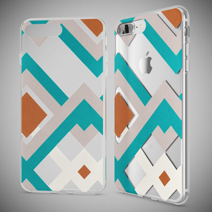NALIA Handyhülle kompatibel mit iPhone 8 Plus / 7 Plus, Slim Silikon Motiv Handy-Case Crystal Schutz-Hülle Dünn Durchsichtig, Etui Back-Cover Schale Transparent Bumper