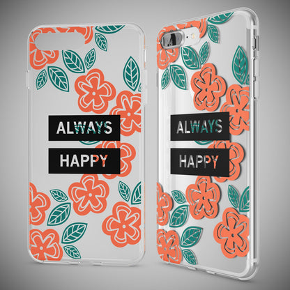 NALIA Handyhülle kompatibel mit iPhone 8 Plus / 7 Plus, Slim Silikon Motiv Handy-Case Crystal Schutz-Hülle Dünn Durchsichtig, Etui Back-Cover Schale Transparent Bumper