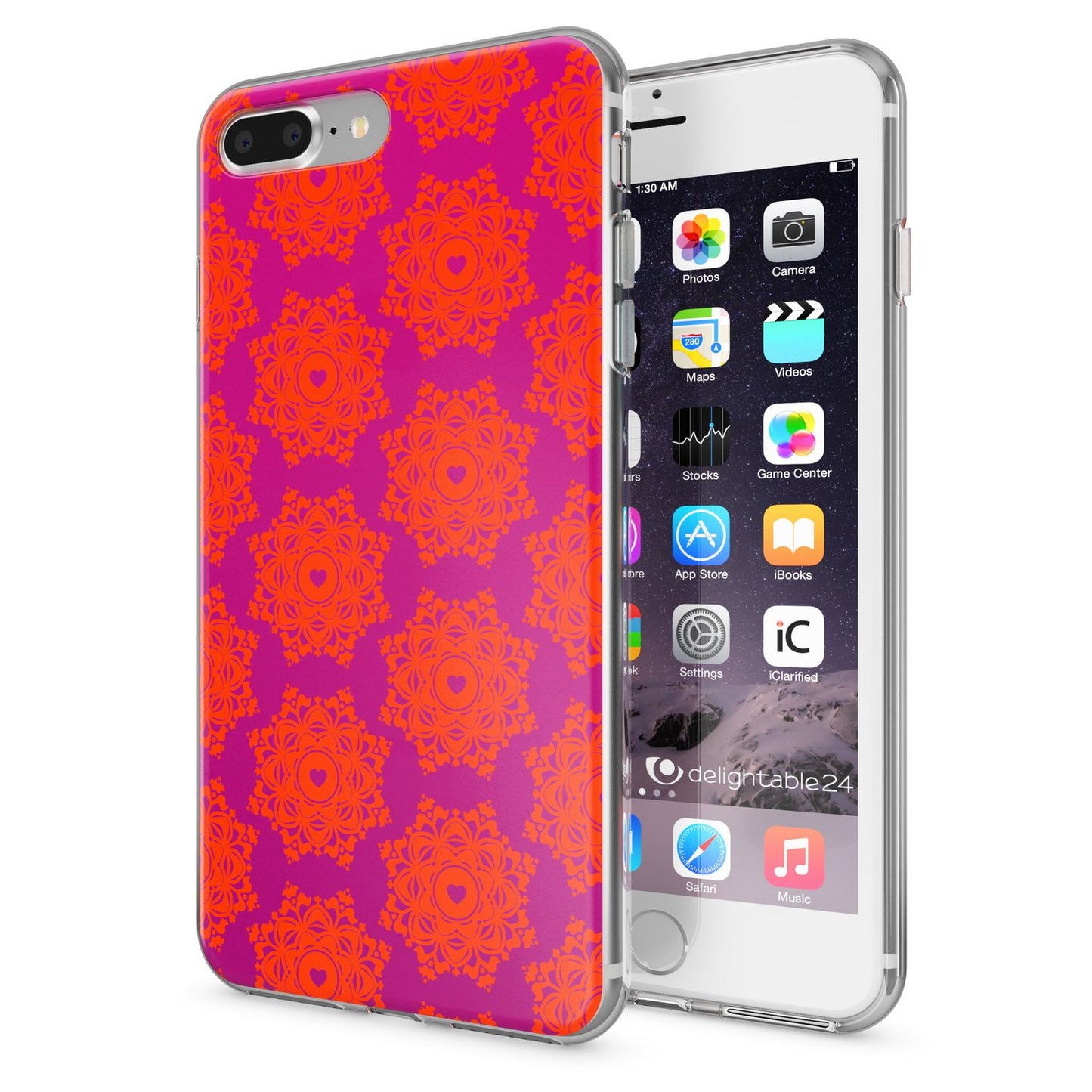 NALIA Handyhülle kompatibel mit iPhone 8 Plus / 7 Plus, Slim Silikon Motiv Handy-Case Crystal Schutz-Hülle Dünn Durchsichtig, Etui Back-Cover Schale Transparent Bumper