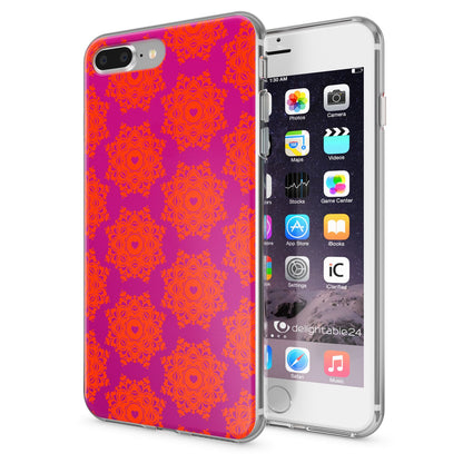 NALIA Handyhülle kompatibel mit iPhone 8 Plus / 7 Plus, Slim Silikon Motiv Handy-Case Crystal Schutz-Hülle Dünn Durchsichtig, Etui Back-Cover Schale Transparent Bumper