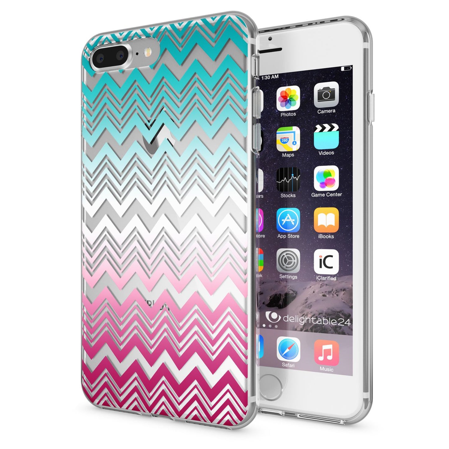 NALIA Handyhülle kompatibel mit iPhone 8 Plus / 7 Plus, Slim Silikon Motiv Handy-Case Crystal Schutz-Hülle Dünn Durchsichtig, Etui Back-Cover Schale Transparent Bumper