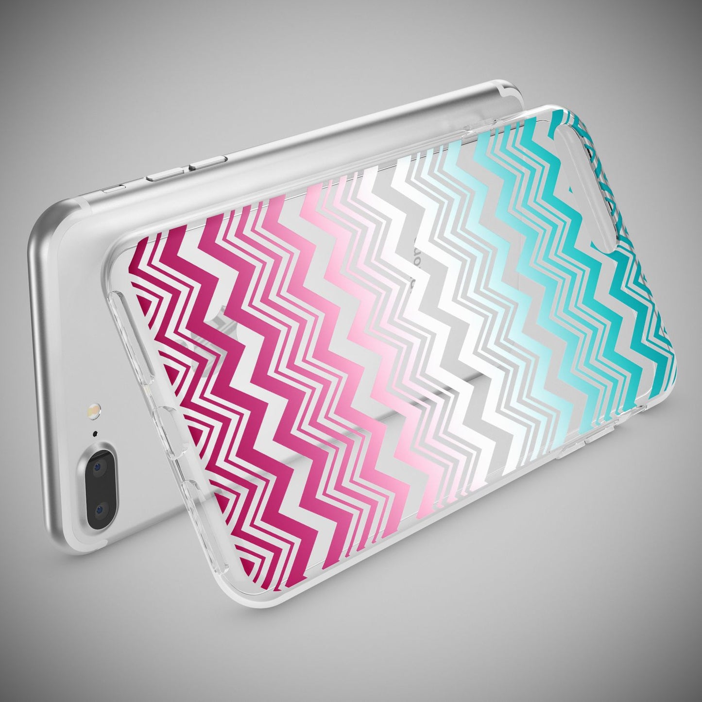 NALIA Handyhülle kompatibel mit iPhone 8 Plus / 7 Plus, Slim Silikon Motiv Handy-Case Crystal Schutz-Hülle Dünn Durchsichtig, Etui Back-Cover Schale Transparent Bumper
