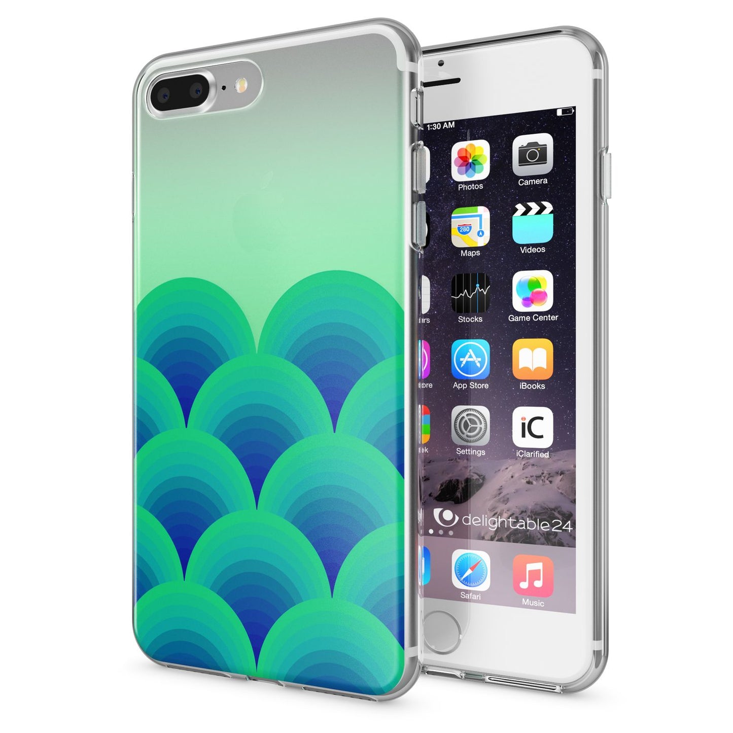 NALIA Handyhülle kompatibel mit iPhone 8 Plus / 7 Plus, Slim Silikon Motiv Handy-Case Crystal Schutz-Hülle Dünn Durchsichtig, Etui Back-Cover Schale Transparent Bumper