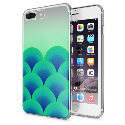 NALIA Handyhülle kompatibel mit iPhone 8 Plus / 7 Plus, Slim Silikon Motiv Handy-Case Crystal Schutz-Hülle Dünn Durchsichtig, Etui Back-Cover Schale Transparent Bumper