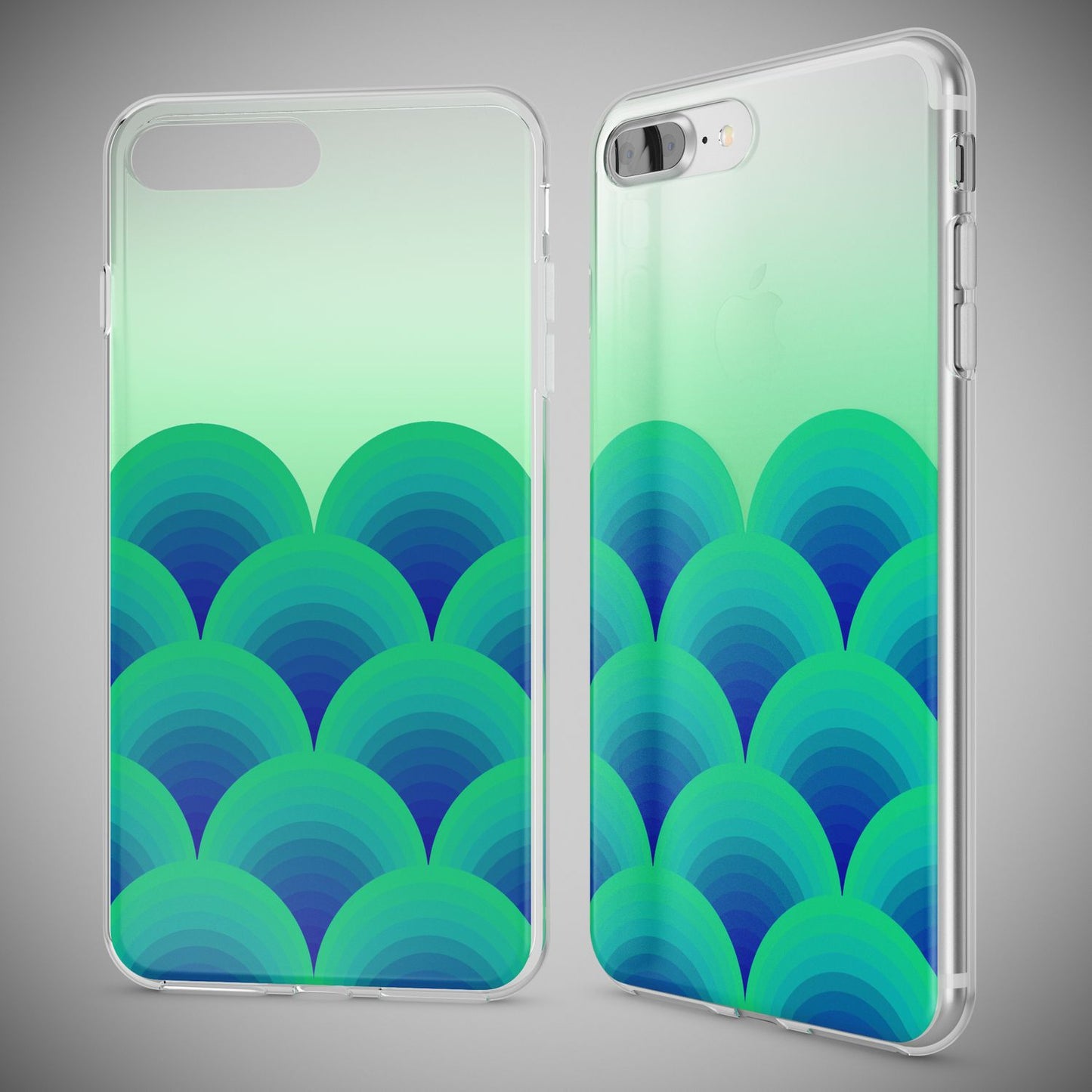 NALIA Handyhülle kompatibel mit iPhone 8 Plus / 7 Plus, Slim Silikon Motiv Handy-Case Crystal Schutz-Hülle Dünn Durchsichtig, Etui Back-Cover Schale Transparent Bumper