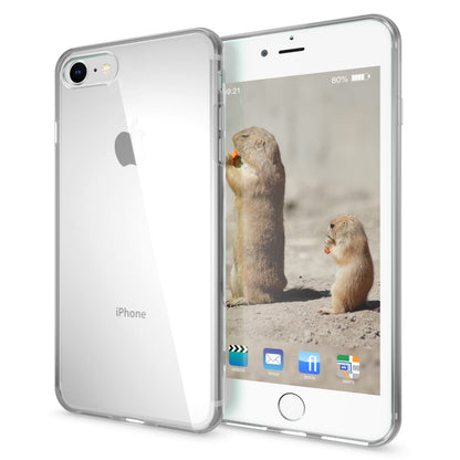 NALIA Handyhülle kompatibel mit iPhone SE 2022 / SE 2020 / 8 / 7 Hülle, Durchsichtige Silikon Schutzhülle Phone Cover Handy-Tasche Weich, Ultra-Slim Soft Bumper Case Backcover Dünn - Transparent