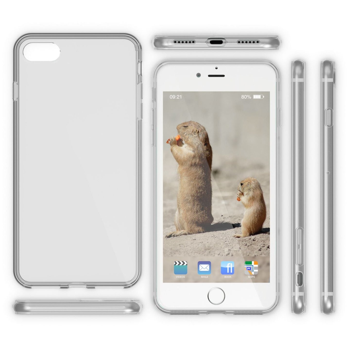 NALIA Handyhülle kompatibel mit iPhone SE 2022 / SE 2020 / 8 / 7 Hülle, Durchsichtige Silikon Schutzhülle Phone Cover Handy-Tasche Weich, Ultra-Slim Soft Bumper Case Backcover Dünn - Transparent