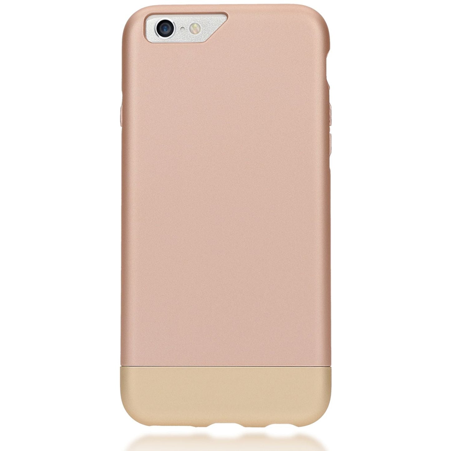 NALIA Handyhülle kompatibel mit iPhone 6 6S, Schutz-Hülle Case Stoßfest, Slider Hardcase Handy-Tasche Dünn, zwei-teiliges Slim Back-Cover Telefon-Schale Thin Smart-Phone Etui Matt Bumper - Rose Gold