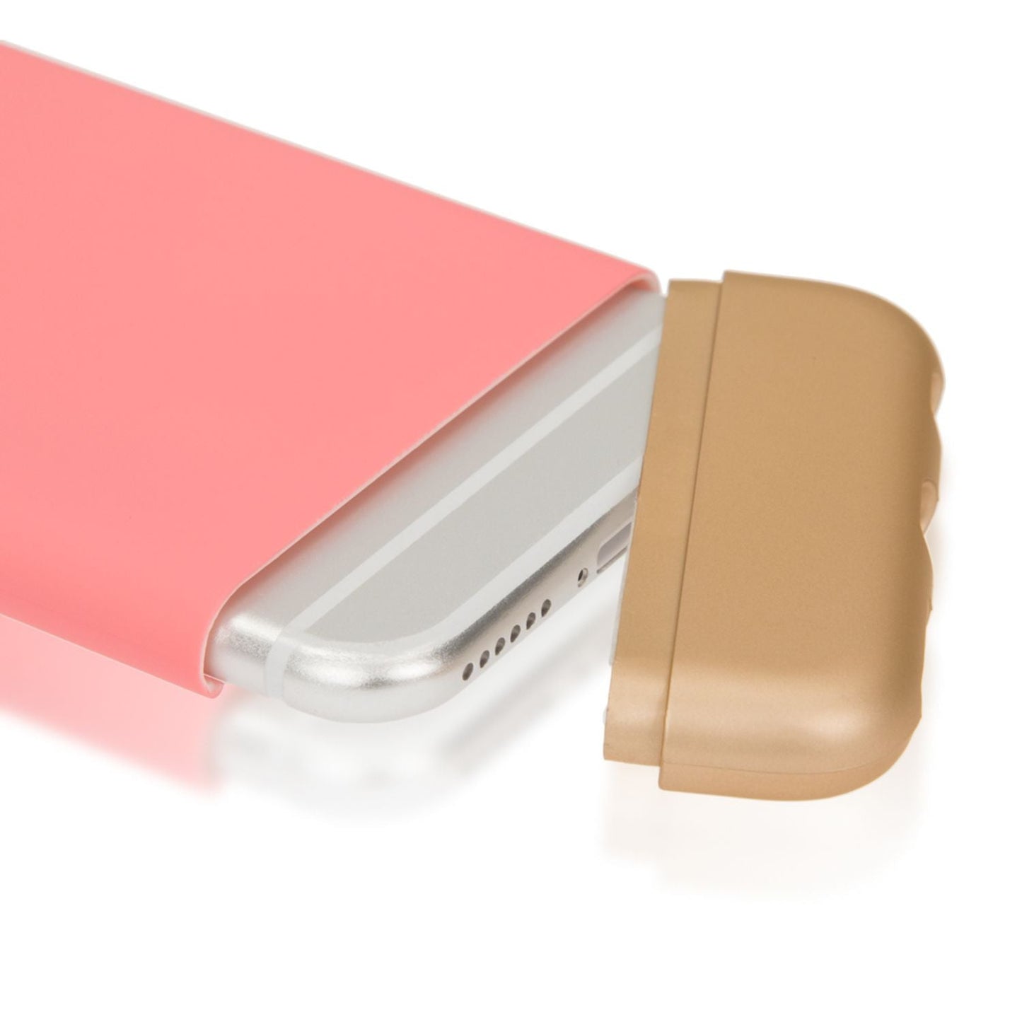 NALIA Handyhülle kompatibel mit iPhone 6 6S, Schutz-Hülle Case Stoßfest, Slider Hardcase Handy-Tasche Dünn, zwei-teiliges Slim Back-Cover Telefon-Schale Thin Smart-Phone Etui Matt Bumper - Rose Gold