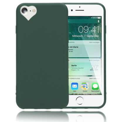 NALIA Herz Handyhülle kompatibel mit iPhone SE 2022 / SE 2020 / 8 / 7 Hülle, Dünne Silikon Schutzhülle Soft Phone Case Cover, Ultra-Slim Backcover Gummi Bumper Handy-Tasche Schale
