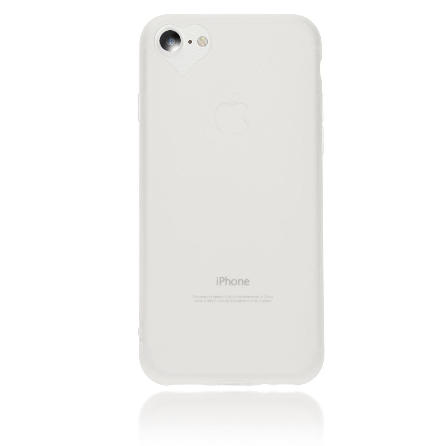 NALIA Herz Handyhülle kompatibel mit iPhone SE 2022 / SE 2020 / 8 / 7 Hülle, Dünne Silikon Schutzhülle Soft Phone Case Cover, Ultra-Slim Backcover Gummi Bumper Handy-Tasche Schale