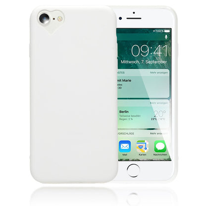 NALIA Herz Handyhülle kompatibel mit iPhone SE 2022 / SE 2020 / 8 / 7 Hülle, Dünne Silikon Schutzhülle Soft Phone Case Cover, Ultra-Slim Backcover Gummi Bumper Handy-Tasche Schale