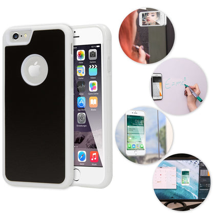 NALIA Handyhülle kompatibel mit iPhone 6 6S, Anti-Gravity Case, Dünne Zero-Gravity selbstklebende Silikon Selfie Schutz-Hülle, Ultra Slim Back-Cover Bumper Smart-Phone Etui