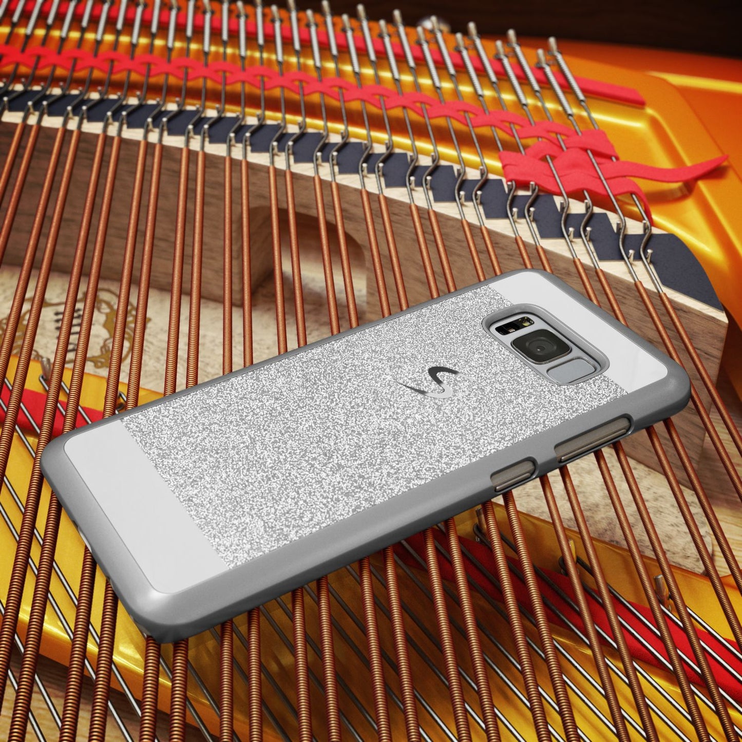 NALIA Handyhülle kompatibel mit Samsung Galaxy S8 Plus, Glitzer Slim Hard-Case Back-Cover Schutz-Hülle, Handy-Tasche im Glitter Sparkle Design, Dünnes Bling Etui Smart-Phone Skin