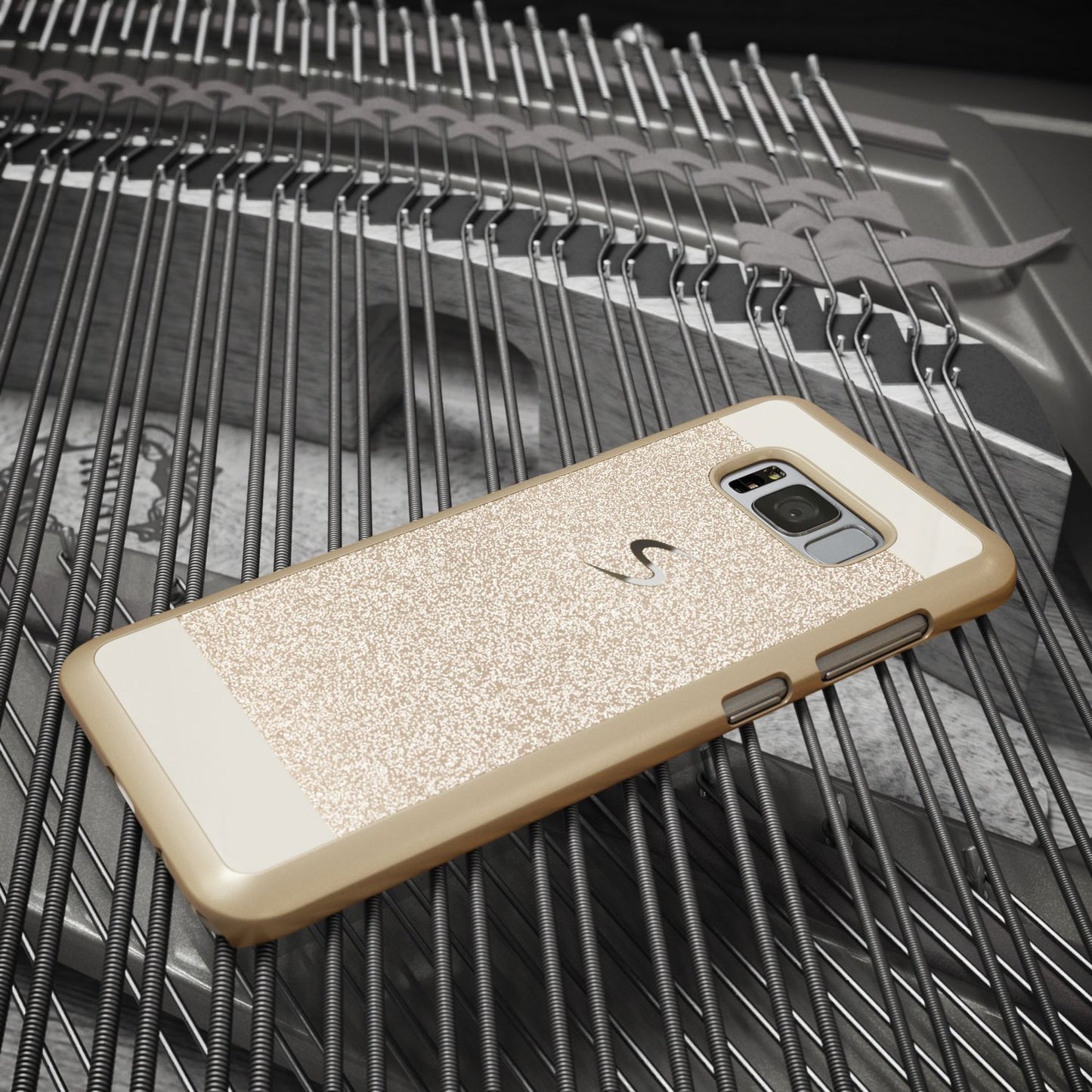 NALIA Handyhülle kompatibel mit Samsung Galaxy S8 Plus, Glitzer Slim Hard-Case Back-Cover Schutz-Hülle, Handy-Tasche im Glitter Sparkle Design, Dünnes Bling Etui Smart-Phone Skin