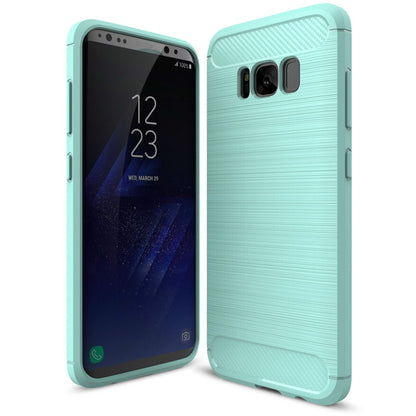 NALIA Silikonhülle für Samsung Galaxy S8 – Rutschfest & Matt – VORTEX (Gebürstete Optik & Carbon Design) – Marke aus Berlin
