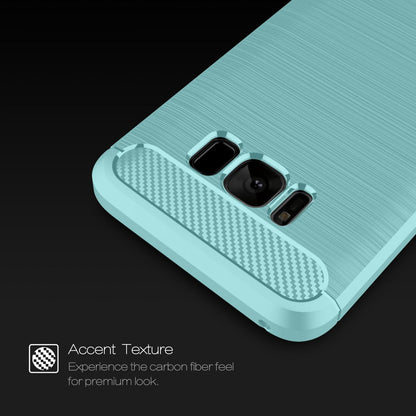 NALIA Silikonhülle für Samsung Galaxy S8 – Rutschfest & Matt – VORTEX (Gebürstete Optik & Carbon Design) – Marke aus Berlin