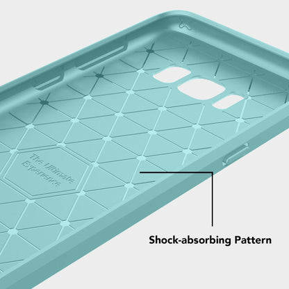 NALIA Silikonhülle für Samsung Galaxy S8 – Rutschfest & Matt – VORTEX (Gebürstete Optik & Carbon Design) – Marke aus Berlin