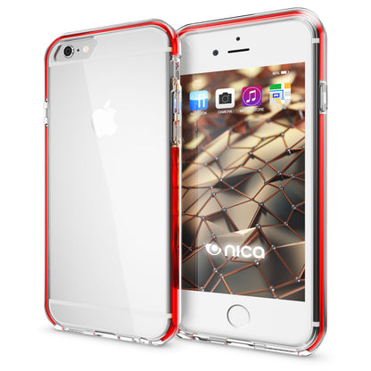 NALIA Handyhülle kompatibel mit iPhone 6 6S, Durchsichtiges Slim Silikon Case mit Transparenter Rückseite & Bumper, Crystal Schutz-Hülle Etui Dünn, Handy-Tasche Smart-Phone Back-Cover