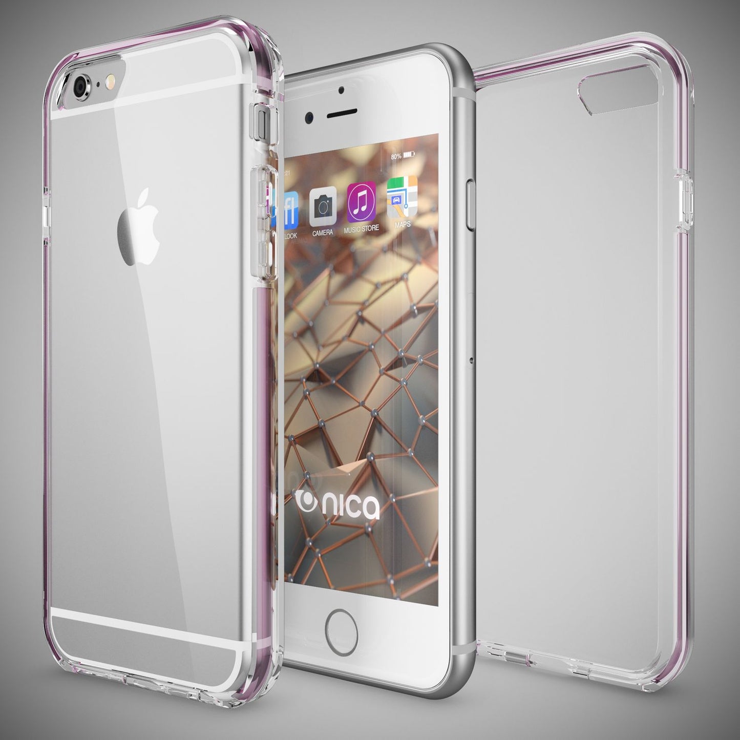 NALIA Handyhülle kompatibel mit iPhone 6 6S, Durchsichtiges Slim Silikon Case mit Transparenter Rückseite & Bumper, Crystal Schutz-Hülle Etui Dünn, Handy-Tasche Smart-Phone Back-Cover
