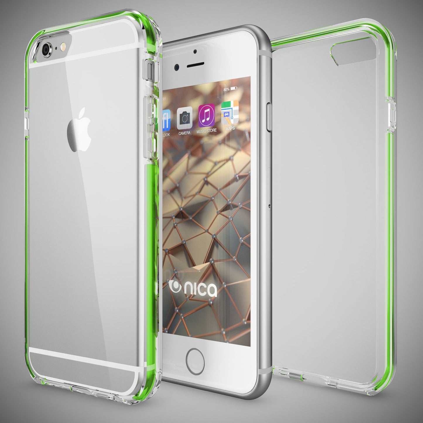 NALIA Handyhülle kompatibel mit iPhone 6 6S, Durchsichtiges Slim Silikon Case mit Transparenter Rückseite & Bumper, Crystal Schutz-Hülle Etui Dünn, Handy-Tasche Smart-Phone Back-Cover