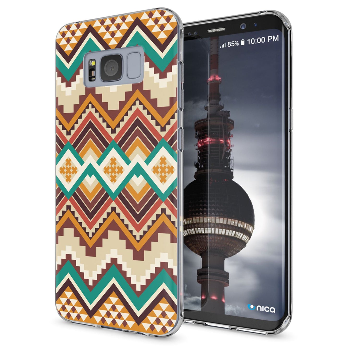 NALIA Handyhülle kompatibel mit Samsung Galaxy S8 Plus, Motiv Design Slim Silikon Case Cover, Crystal Schutzhülle Handy-Tasche Dünn, Muster Backcover Smart-Phone Hülle