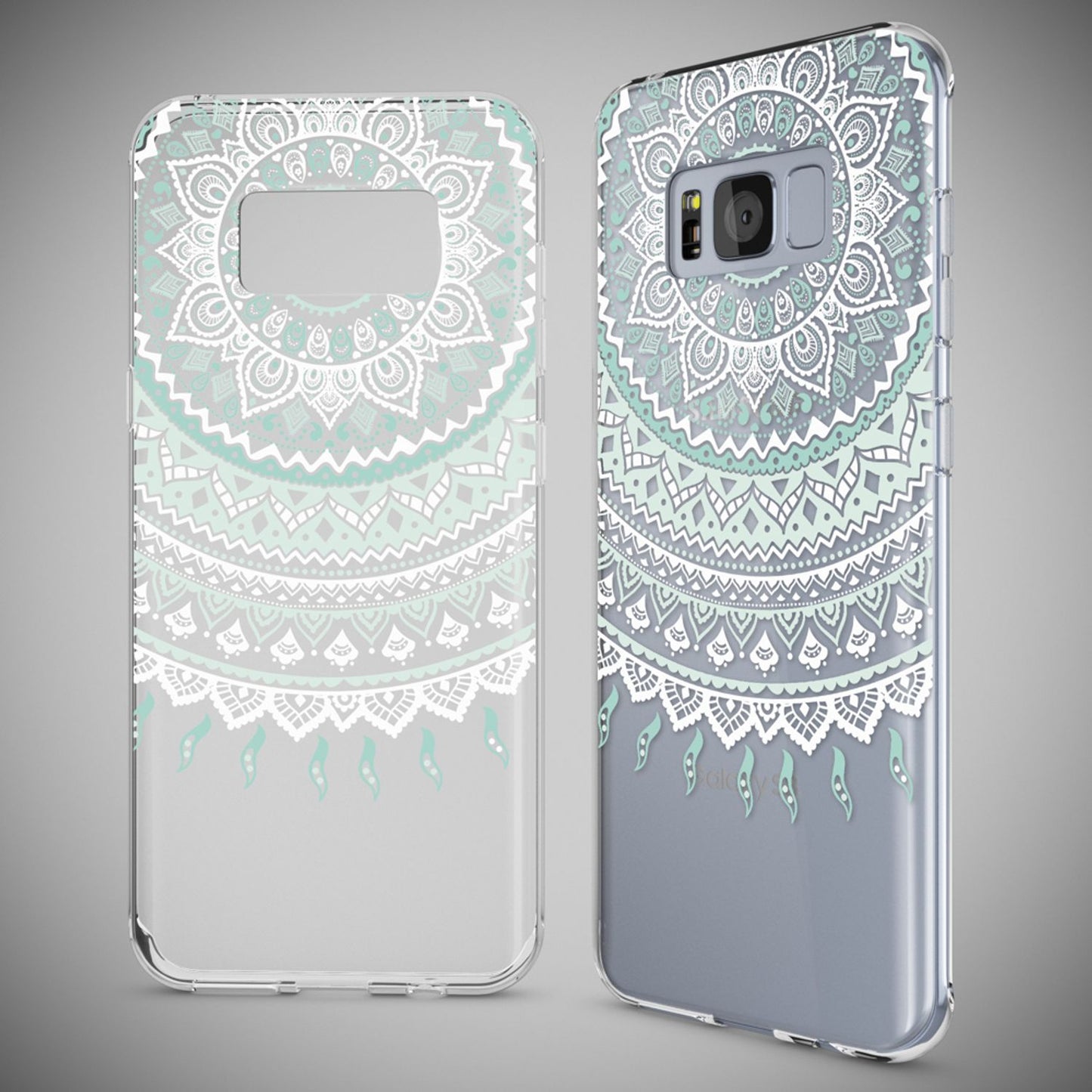 NALIA Handyhülle kompatibel mit Samsung Galaxy S8, Motiv Design Slim Silikon Case Cover, Crystal Schutzhülle Handy-Tasche Dünn, Muster Backcover Bumper Smart-Phone Hülle