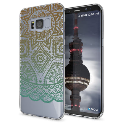 NALIA Handyhülle kompatibel mit Samsung Galaxy S8 Plus, Motiv Design Slim Silikon Case Cover, Crystal Schutzhülle Handy-Tasche Dünn, Muster Backcover Smart-Phone Hülle