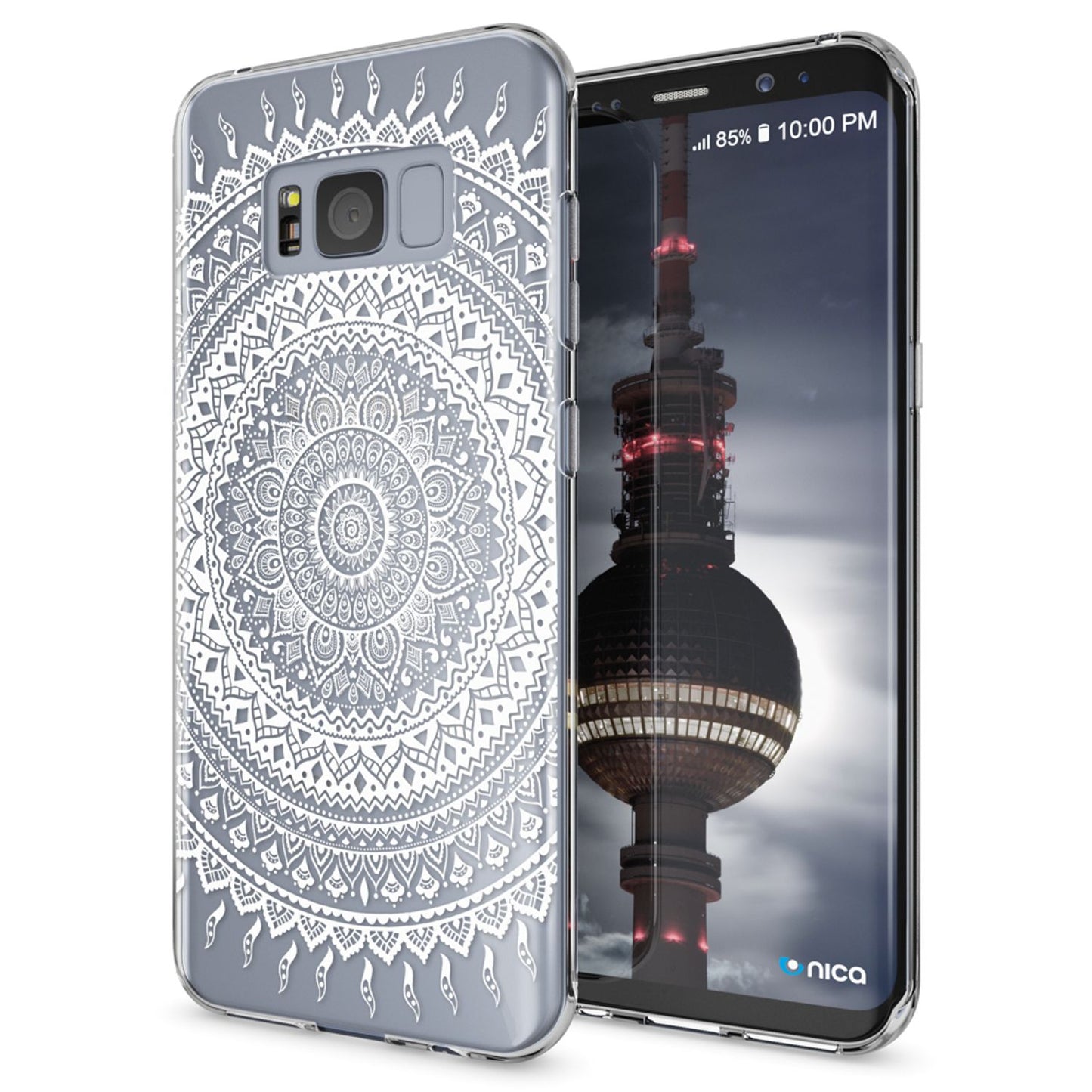 NALIA Handyhülle kompatibel mit Samsung Galaxy S8, Motiv Design Slim Silikon Case Cover, Crystal Schutzhülle Handy-Tasche Dünn, Muster Backcover Bumper Smart-Phone Hülle