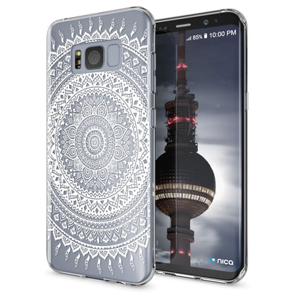 NALIA Handyhülle kompatibel mit Samsung Galaxy S8, Motiv Design Slim Silikon Case Cover, Crystal Schutzhülle Handy-Tasche Dünn, Muster Backcover Bumper Smart-Phone Hülle
