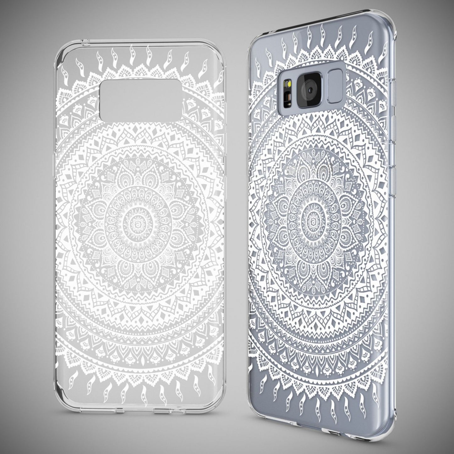 NALIA Handyhülle kompatibel mit Samsung Galaxy S8 Plus, Motiv Design Slim Silikon Case Cover, Crystal Schutzhülle Handy-Tasche Dünn, Muster Backcover Smart-Phone Hülle