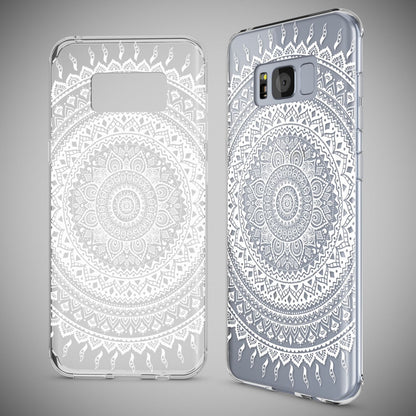 NALIA Handyhülle kompatibel mit Samsung Galaxy S8, Motiv Design Slim Silikon Case Cover, Crystal Schutzhülle Handy-Tasche Dünn, Muster Backcover Bumper Smart-Phone Hülle