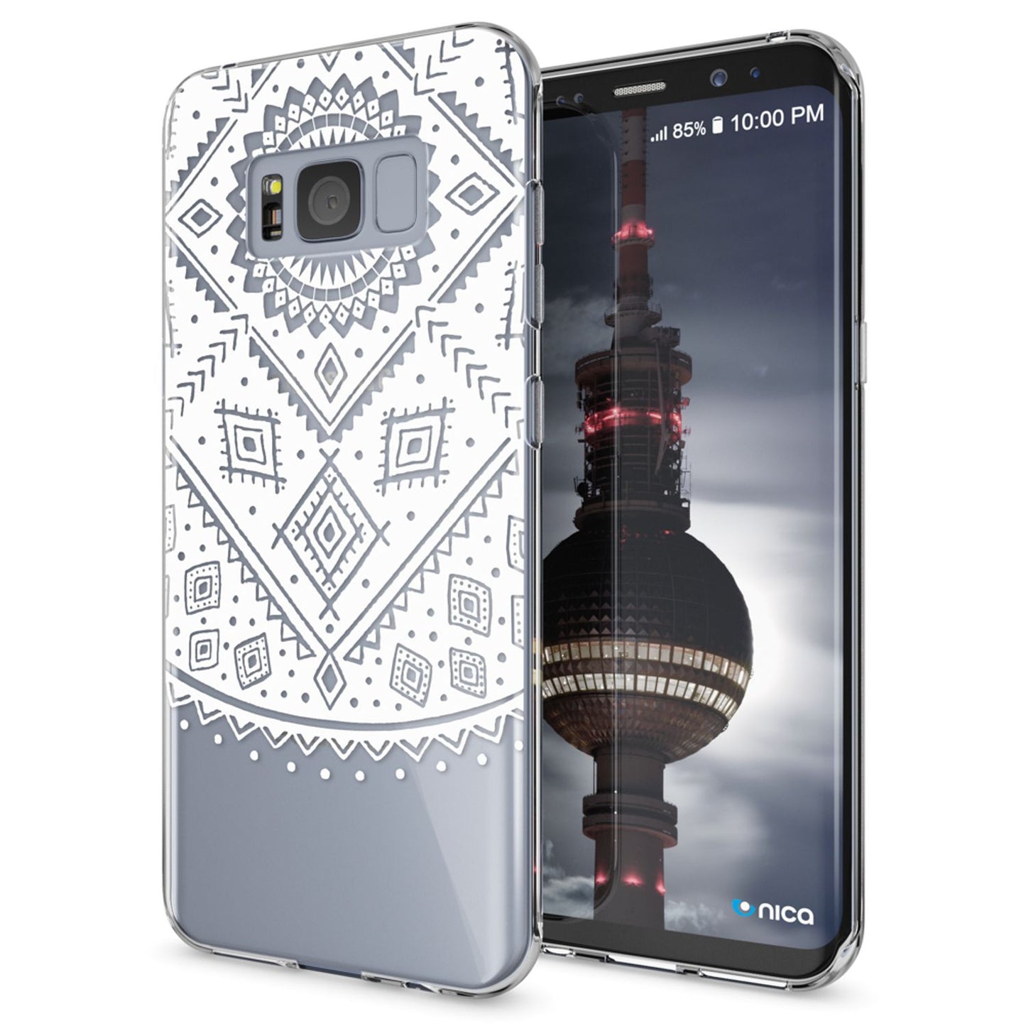NALIA Handyhülle kompatibel mit Samsung Galaxy S8, Motiv Design Slim Silikon Case Cover, Crystal Schutzhülle Handy-Tasche Dünn, Muster Backcover Bumper Smart-Phone Hülle