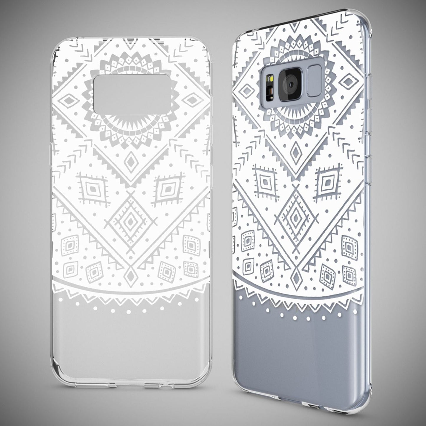 NALIA Handyhülle kompatibel mit Samsung Galaxy S8, Motiv Design Slim Silikon Case Cover, Crystal Schutzhülle Handy-Tasche Dünn, Muster Backcover Bumper Smart-Phone Hülle