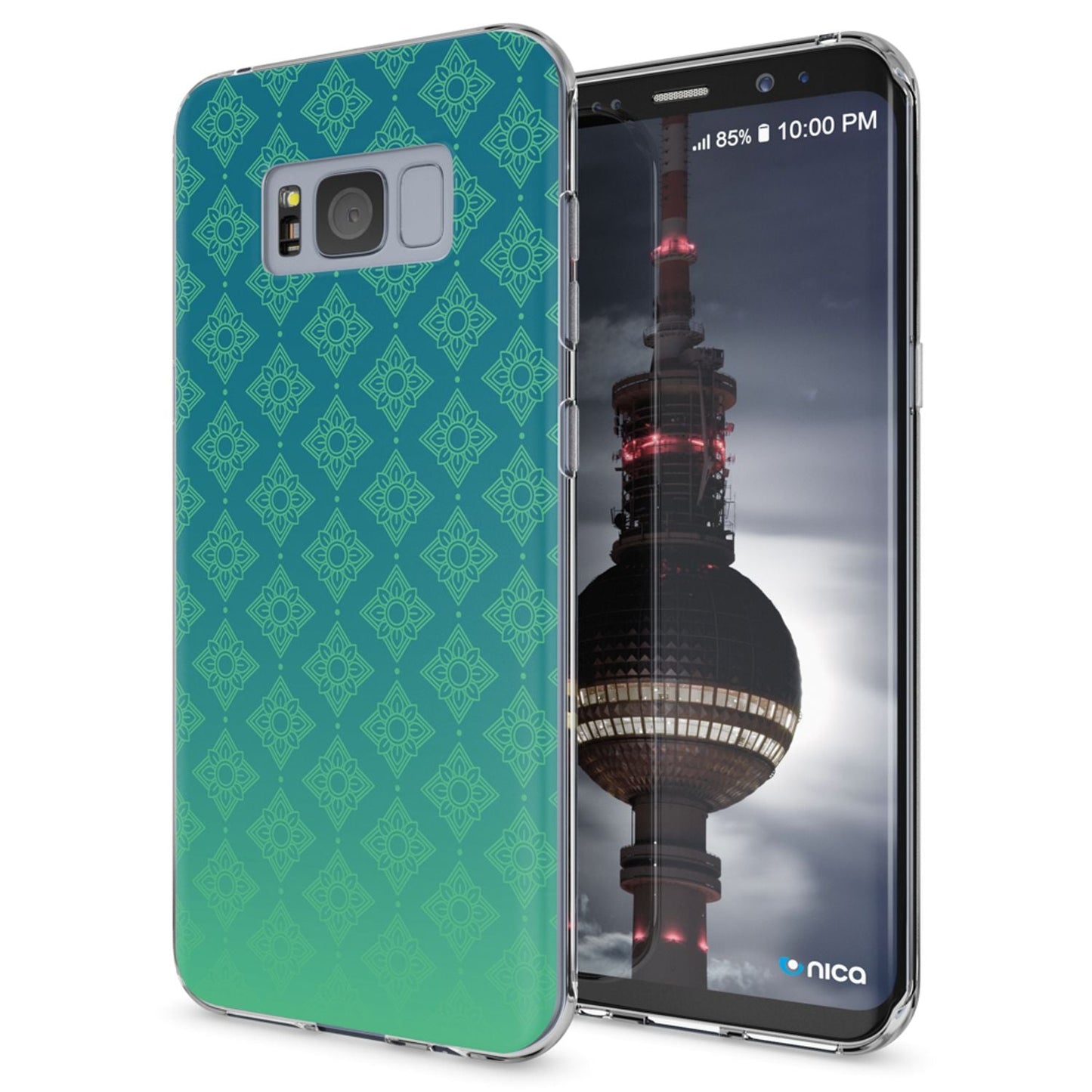 NALIA Handyhülle kompatibel mit Samsung Galaxy S8 Plus, Motiv Design Slim Silikon Case Cover, Crystal Schutzhülle Handy-Tasche Dünn, Muster Backcover Smart-Phone Hülle