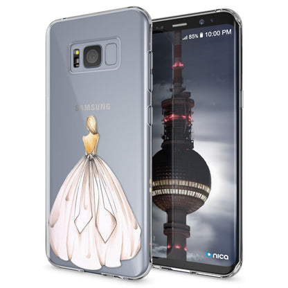 NALIA Handyhülle kompatibel mit Samsung Galaxy S8, Motiv Design Slim Silikon Case Cover, Crystal Schutzhülle Handy-Tasche Dünn, Muster Backcover Bumper Smart-Phone Hülle