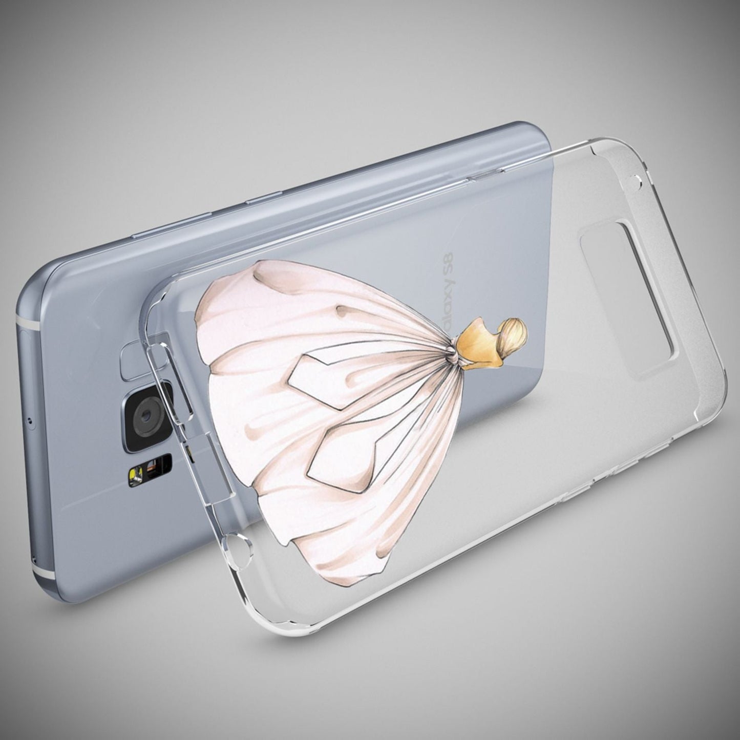 NALIA Handyhülle kompatibel mit Samsung Galaxy S8, Motiv Design Slim Silikon Case Cover, Crystal Schutzhülle Handy-Tasche Dünn, Muster Backcover Bumper Smart-Phone Hülle