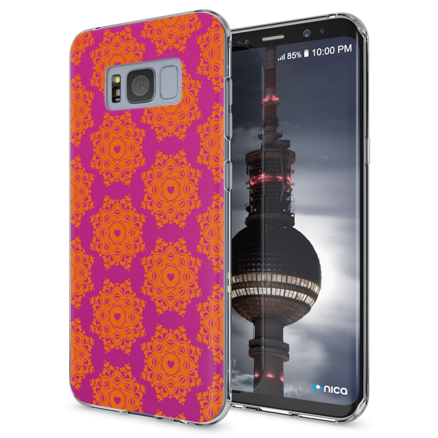 NALIA Handyhülle kompatibel mit Samsung Galaxy S8 Plus, Motiv Design Slim Silikon Case Cover, Crystal Schutzhülle Handy-Tasche Dünn, Muster Backcover Smart-Phone Hülle