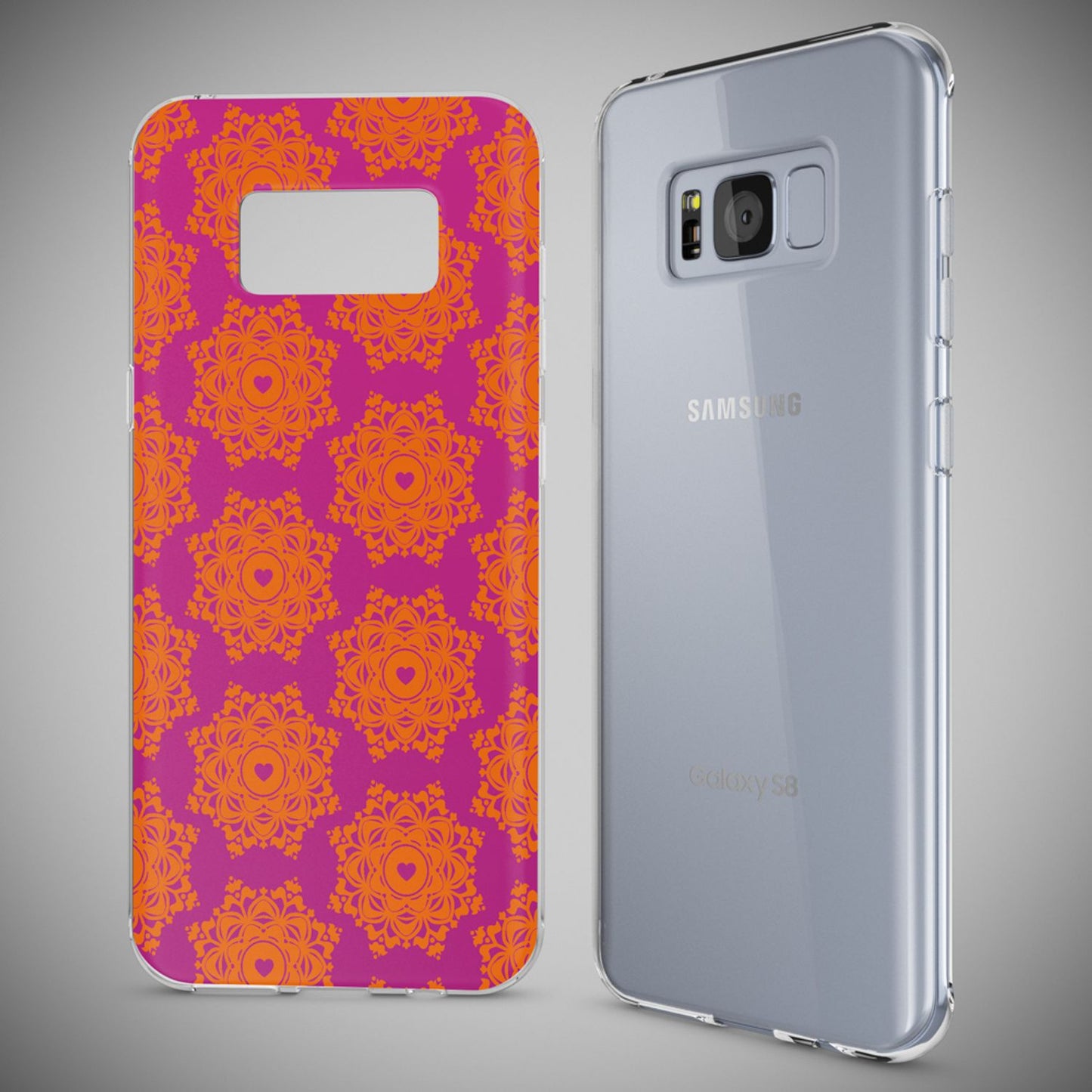 NALIA Handyhülle kompatibel mit Samsung Galaxy S8 Plus, Motiv Design Slim Silikon Case Cover, Crystal Schutzhülle Handy-Tasche Dünn, Muster Backcover Smart-Phone Hülle