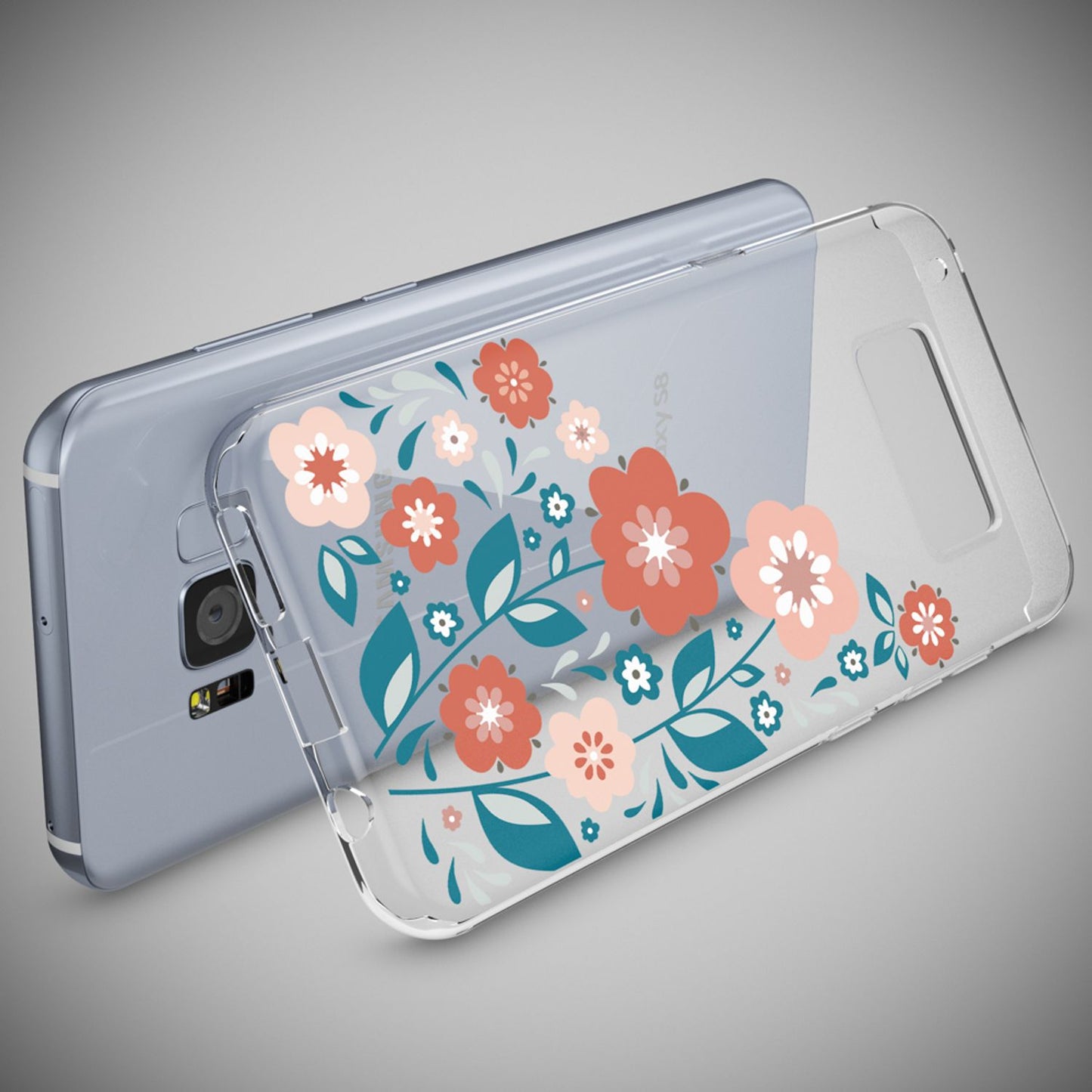 NALIA Handyhülle kompatibel mit Samsung Galaxy S8, Motiv Design Slim Silikon Case Cover, Crystal Schutzhülle Handy-Tasche Dünn, Muster Backcover Bumper Smart-Phone Hülle