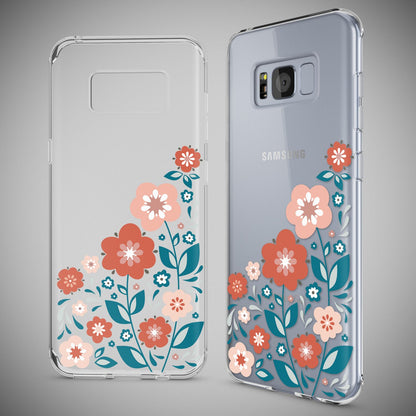 NALIA Handyhülle kompatibel mit Samsung Galaxy S8, Motiv Design Slim Silikon Case Cover, Crystal Schutzhülle Handy-Tasche Dünn, Muster Backcover Bumper Smart-Phone Hülle