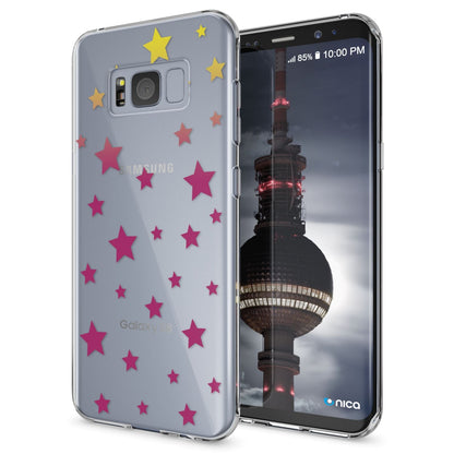 NALIA Handyhülle kompatibel mit Samsung Galaxy S8 Plus, Motiv Design Slim Silikon Case Cover, Crystal Schutzhülle Handy-Tasche Dünn, Muster Backcover Smart-Phone Hülle