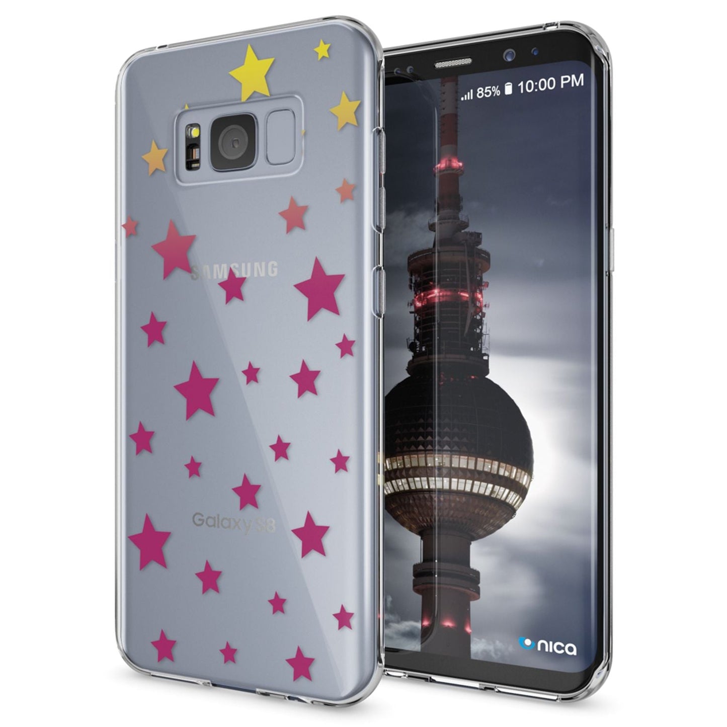 NALIA Handyhülle kompatibel mit Samsung Galaxy S8, Motiv Design Slim Silikon Case Cover, Crystal Schutzhülle Handy-Tasche Dünn, Muster Backcover Bumper Smart-Phone Hülle