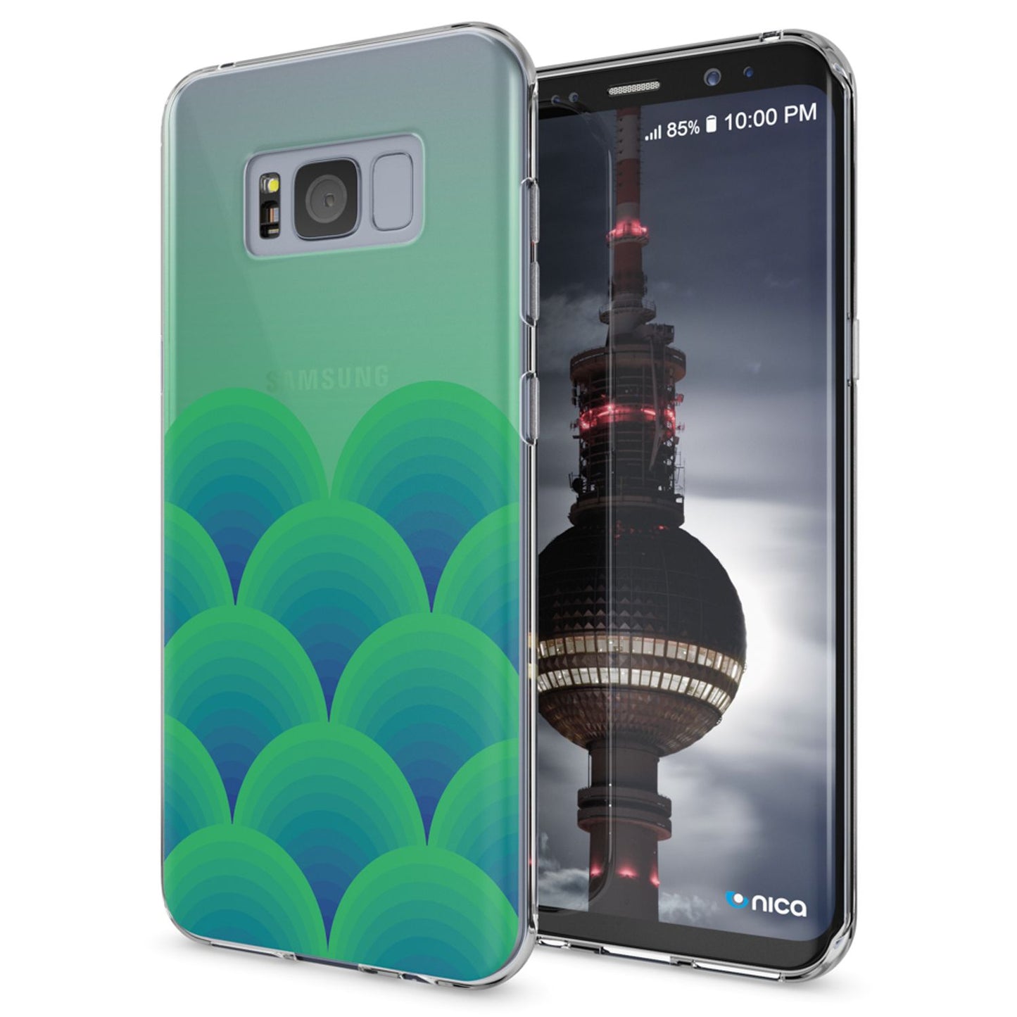 NALIA Handyhülle kompatibel mit Samsung Galaxy S8, Motiv Design Slim Silikon Case Cover, Crystal Schutzhülle Handy-Tasche Dünn, Muster Backcover Bumper Smart-Phone Hülle