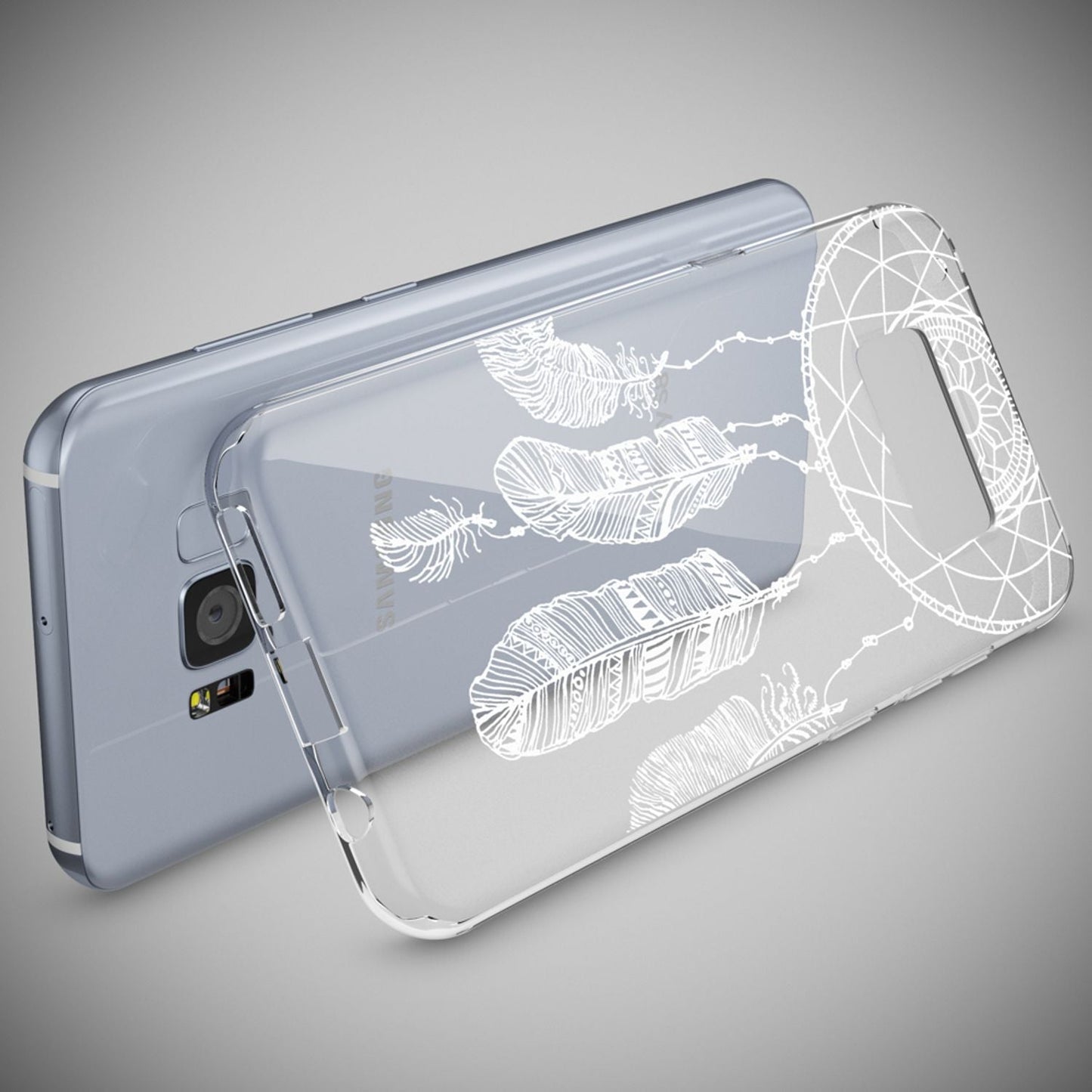 NALIA Handyhülle kompatibel mit Samsung Galaxy S8, Motiv Design Slim Silikon Case Cover, Crystal Schutzhülle Handy-Tasche Dünn, Muster Backcover Bumper Smart-Phone Hülle
