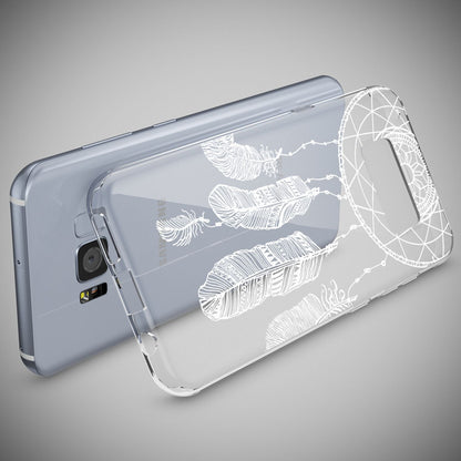NALIA Handyhülle kompatibel mit Samsung Galaxy S8, Motiv Design Slim Silikon Case Cover, Crystal Schutzhülle Handy-Tasche Dünn, Muster Backcover Bumper Smart-Phone Hülle