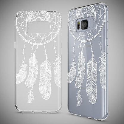 NALIA Handyhülle kompatibel mit Samsung Galaxy S8, Motiv Design Slim Silikon Case Cover, Crystal Schutzhülle Handy-Tasche Dünn, Muster Backcover Bumper Smart-Phone Hülle