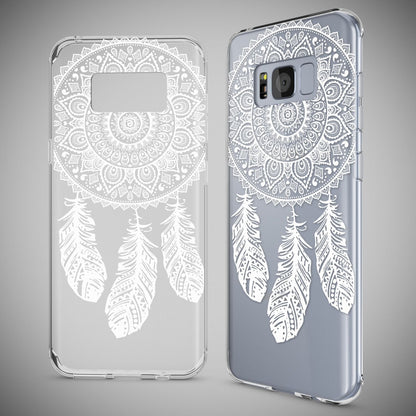 NALIA Handyhülle kompatibel mit Samsung Galaxy S8 Plus, Motiv Design Slim Silikon Case Cover, Crystal Schutzhülle Handy-Tasche Dünn, Muster Backcover Smart-Phone Hülle