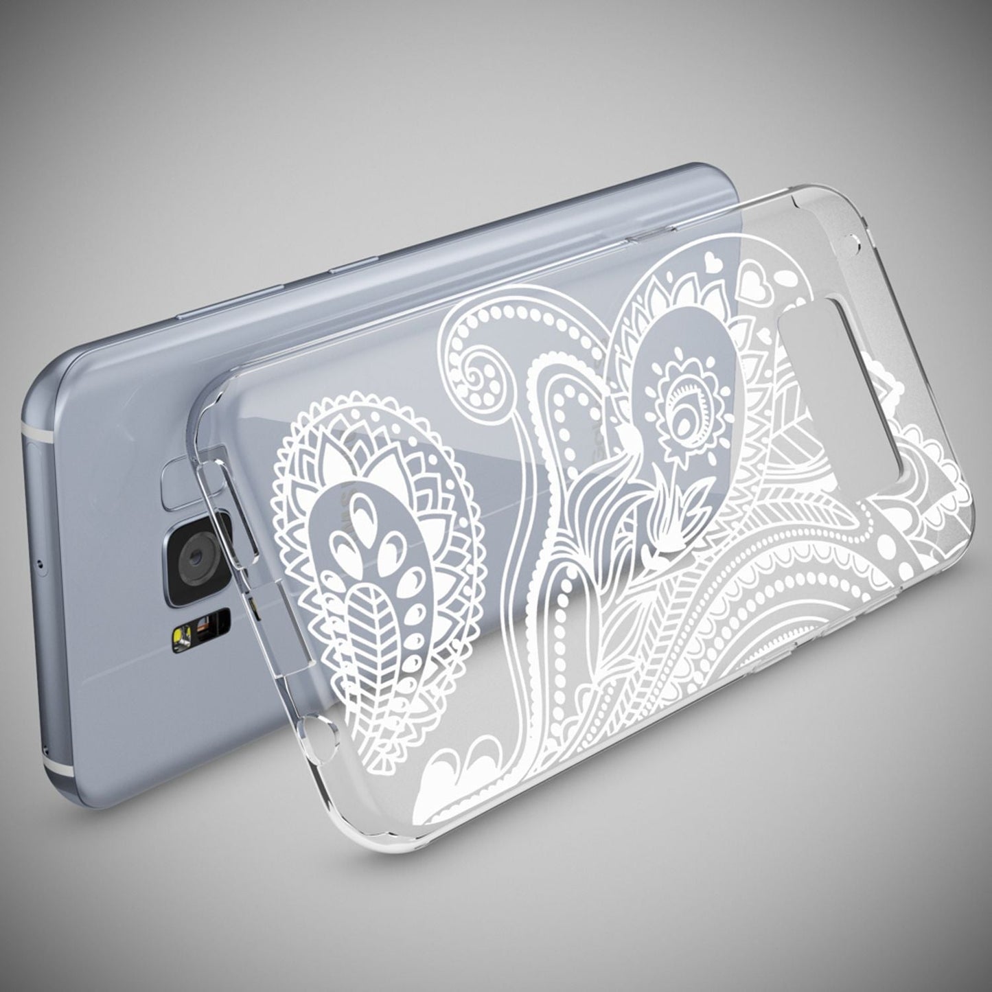 NALIA Handyhülle kompatibel mit Samsung Galaxy S8, Motiv Design Slim Silikon Case Cover, Crystal Schutzhülle Handy-Tasche Dünn, Muster Backcover Bumper Smart-Phone Hülle